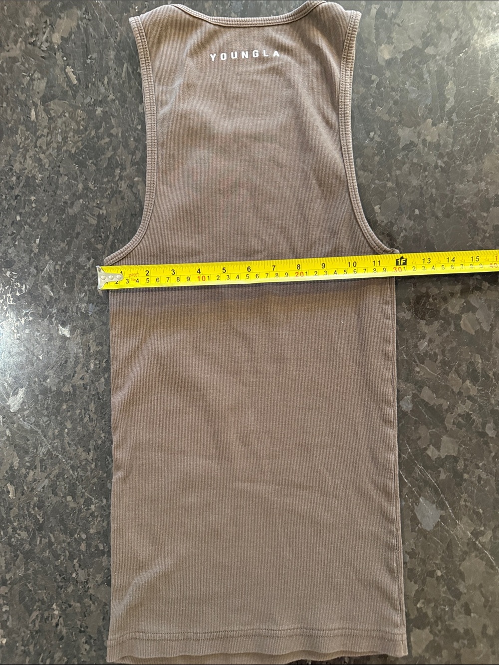 YoungLA Ribbed Tank Top - Brown - Picture 2 of 2